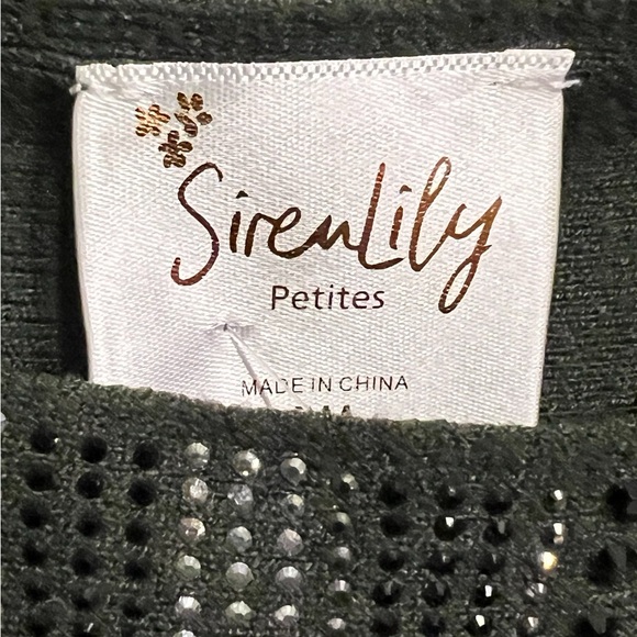 Green Rhinestone Sweater - Picture 5 of 9